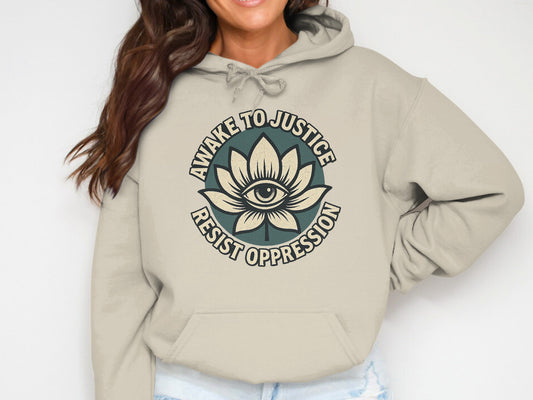 Awake to Justice Resist Oppression Hoodie product