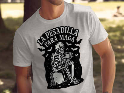 La Pesadilla Para Maga Skeleton Design T-shirt product
