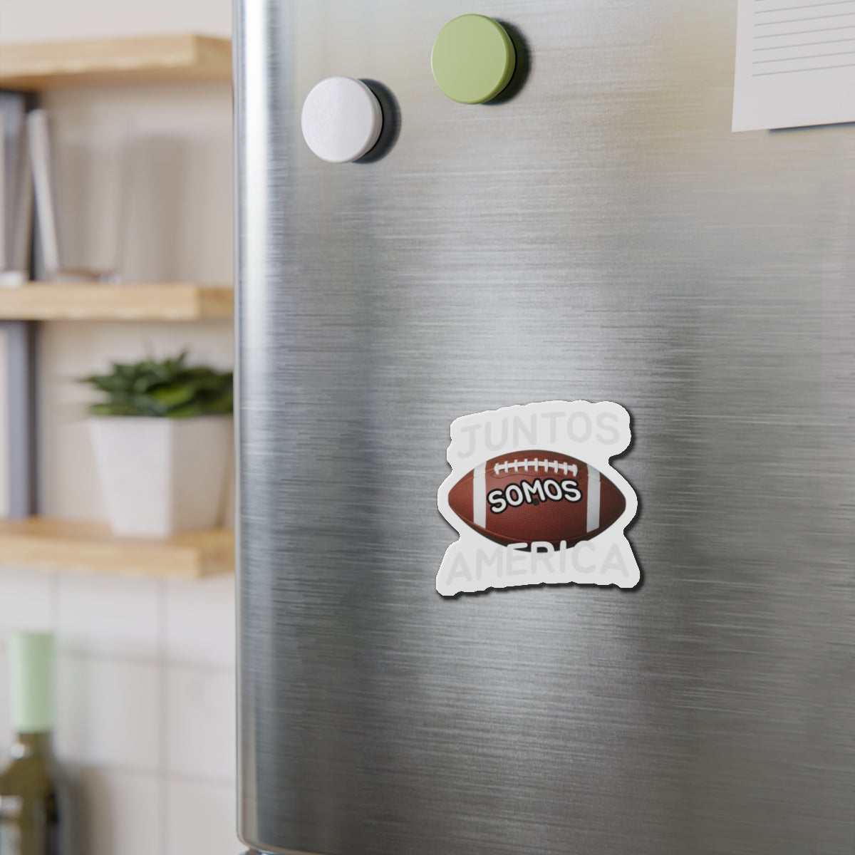 Juntos Somos America Magnet for Refrigerator Decor Snap