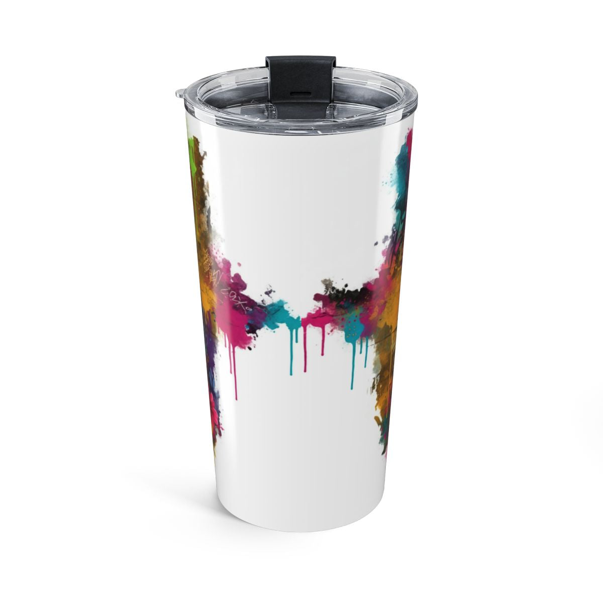 Colorful Abstract Paint Splash Insulated Tumbler