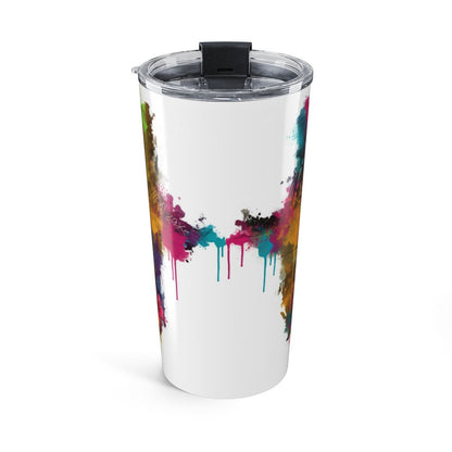 Colorful Abstract Paint Splash Insulated Tumbler