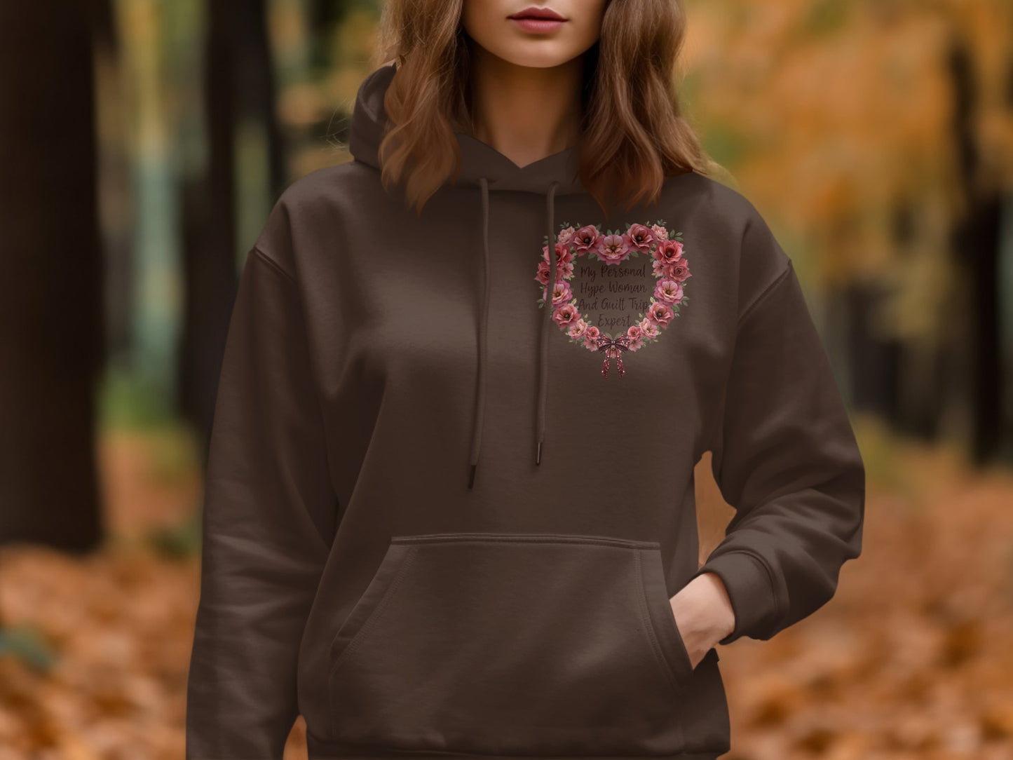 Heart Shaped Floral Design Hoodie Casual Wear Product
