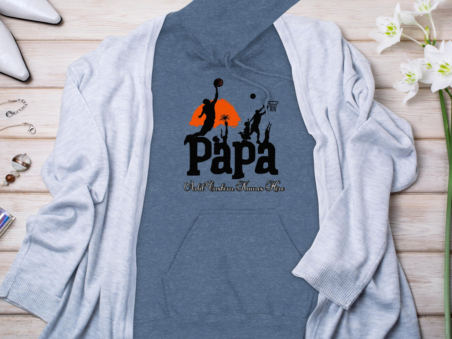 Papa Basketball Themed Hoodie product type