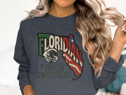 Floridian Loves Everyone Distressed Look product type