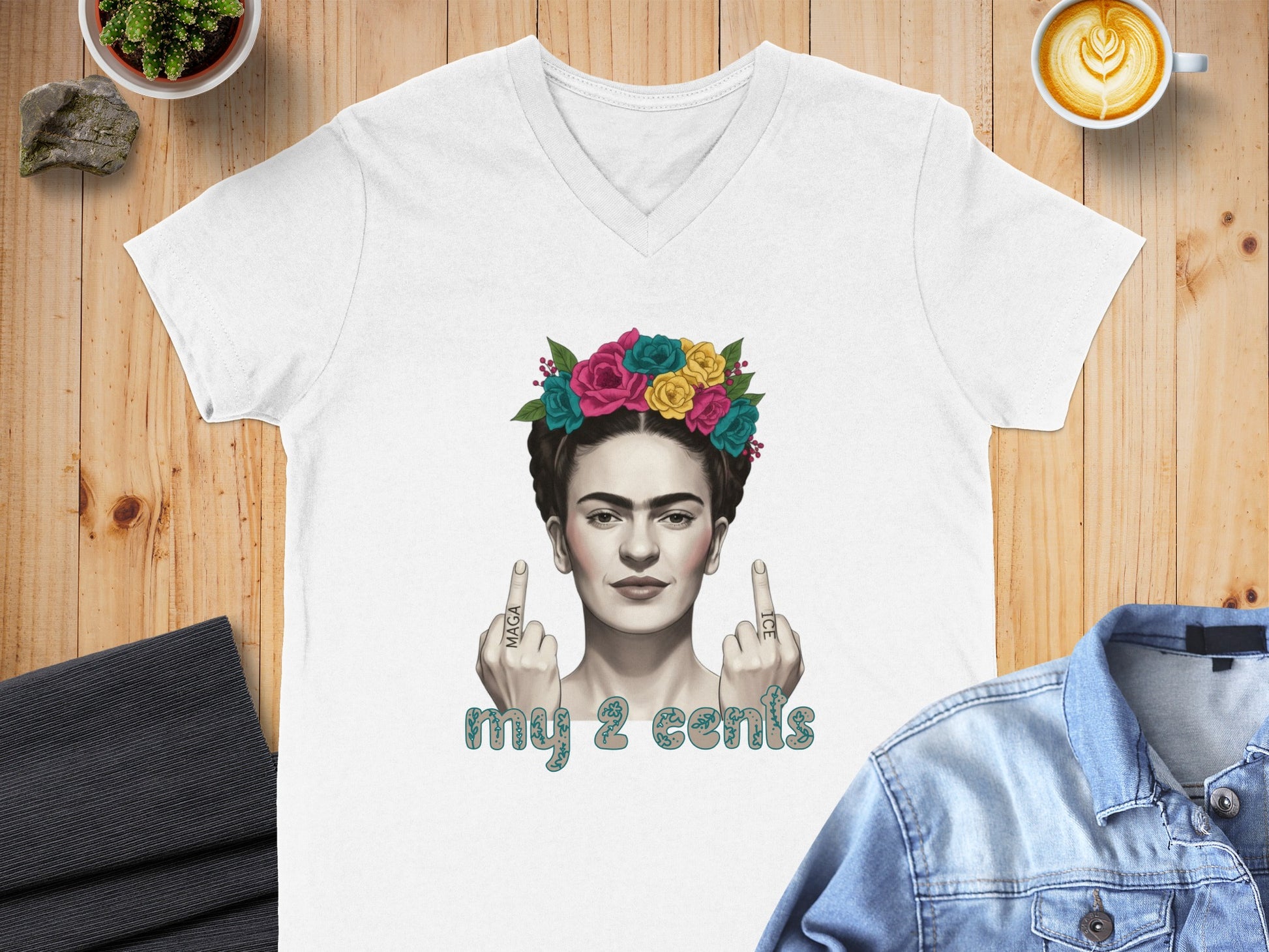 My 2 Cents Graphic T-Shirt Bold Fashion Statement