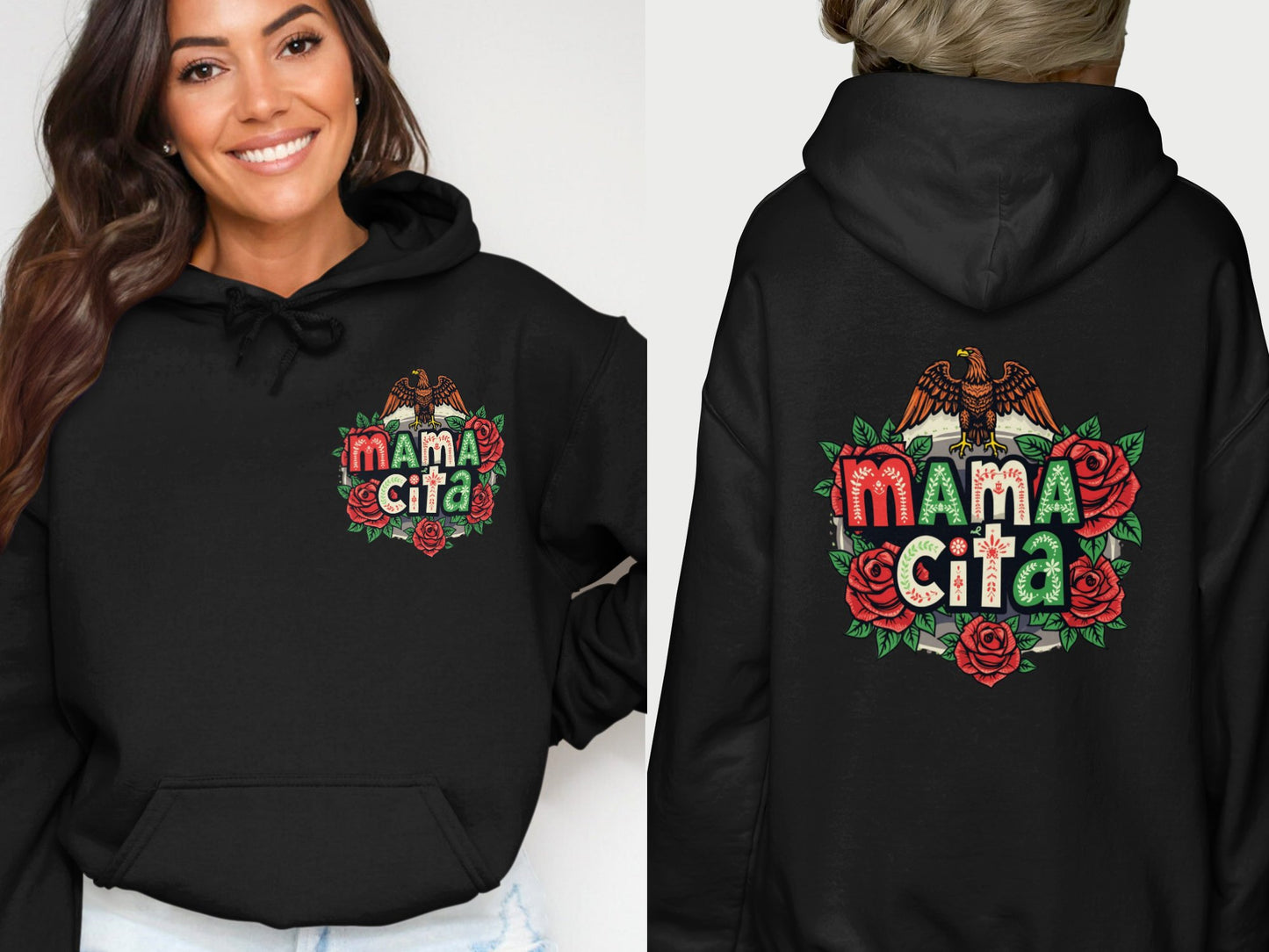 Mama Cita Hoodie with Colorful Graphics product type