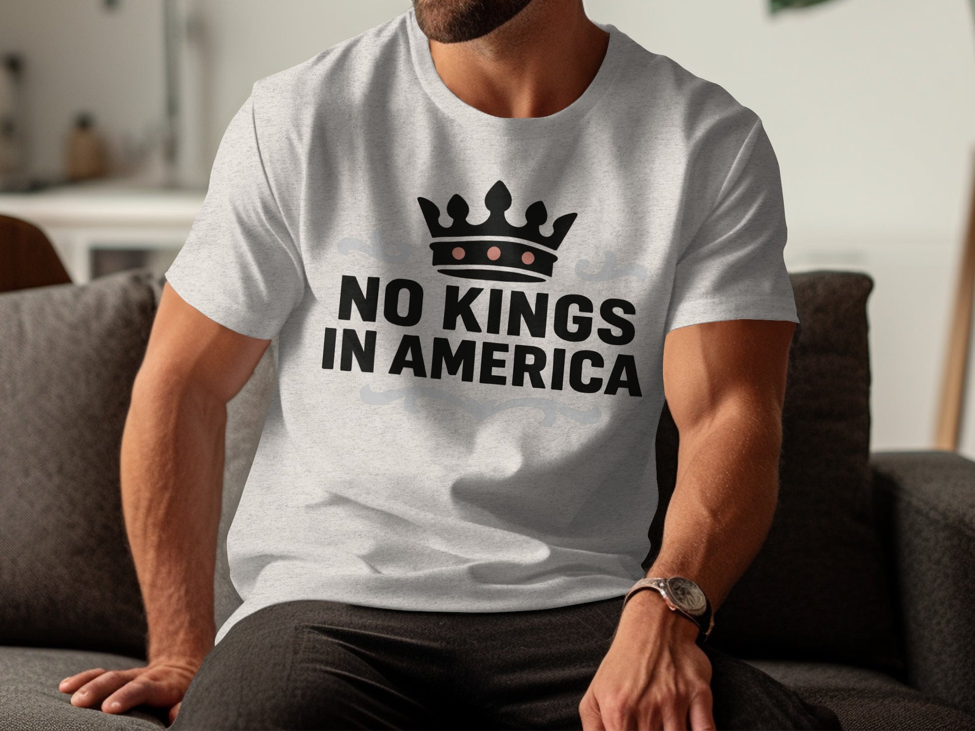 No Kings In America Statement Graphic Tee product