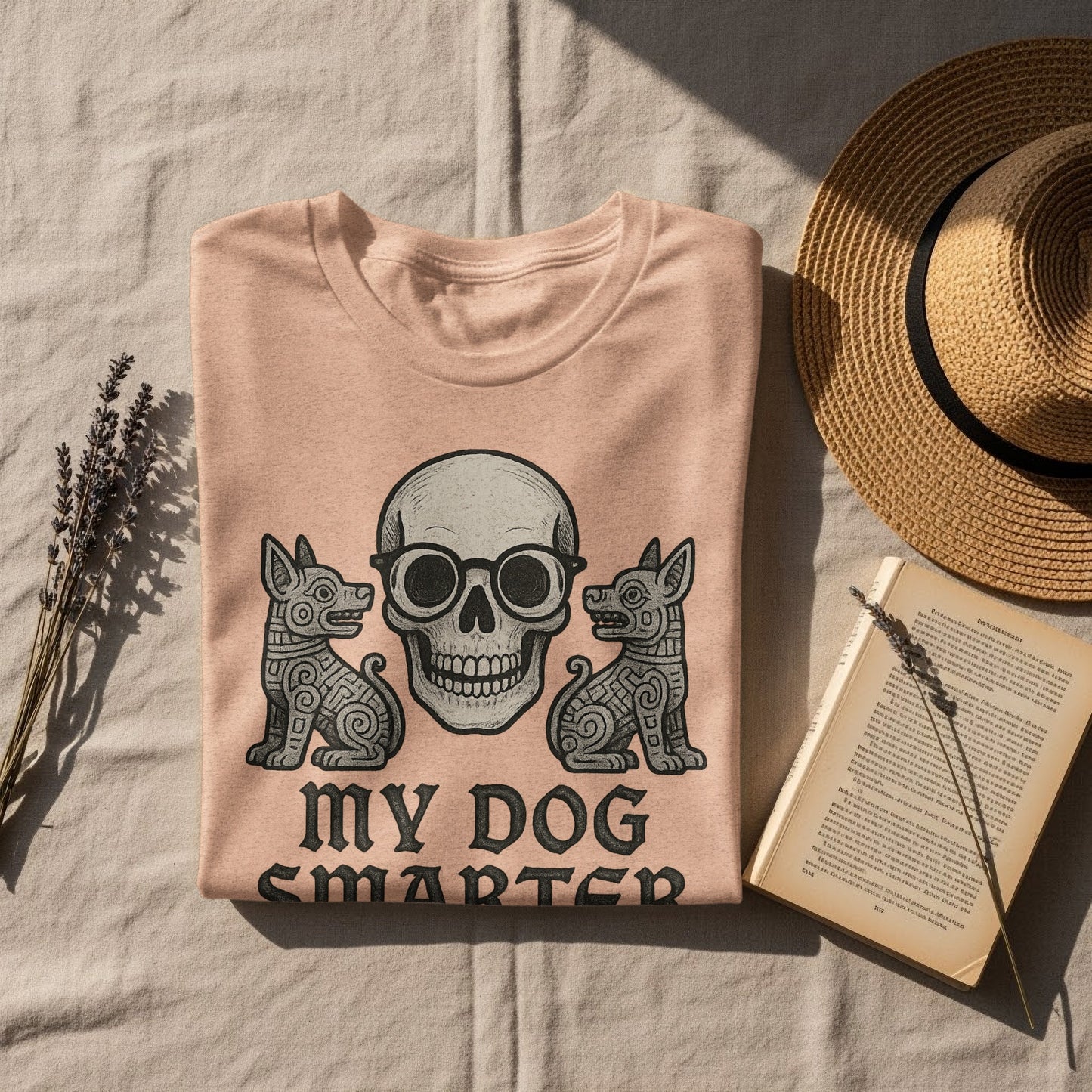 My Dog Smarter Skull and Dogs Graphic Shirt