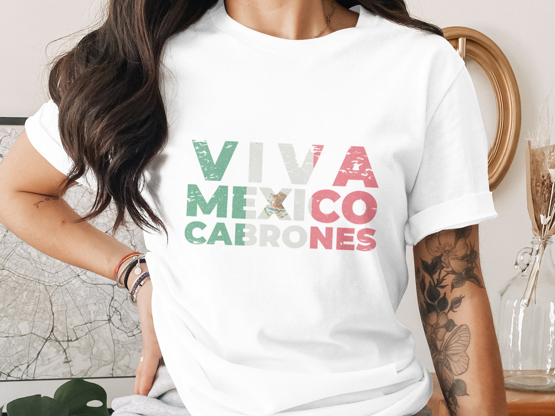 Viva Mexico Cabrones Graphic T-shirt product type