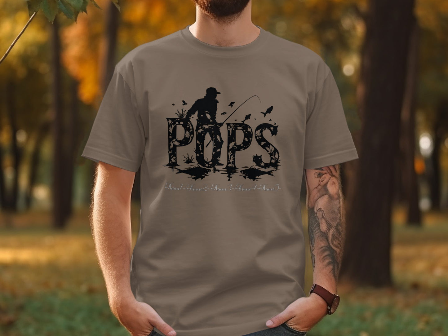Stylish Graphic Pops Fishing Outdoors T-shirt product