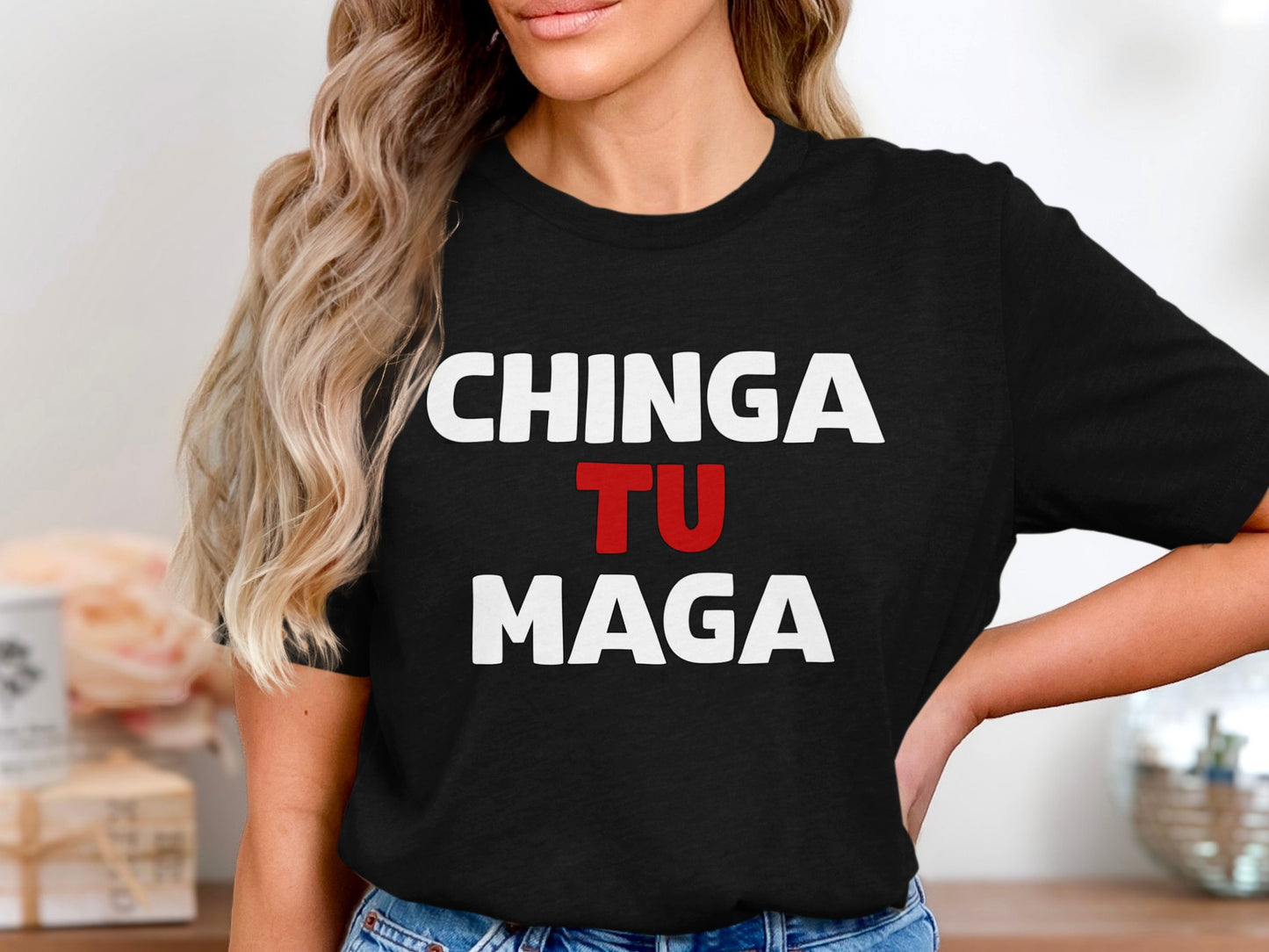 CHINGA TU MAGA T-Shirt with Bold Statement Design