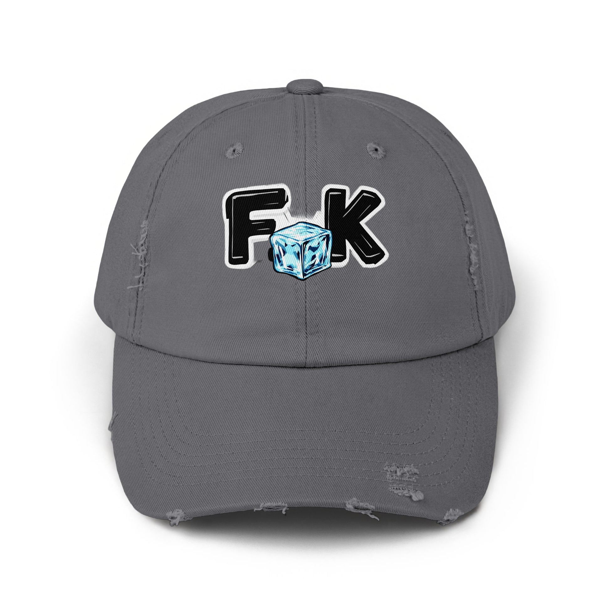 Cool FK Graphic Distressed Dad Hat Trendy Cap product