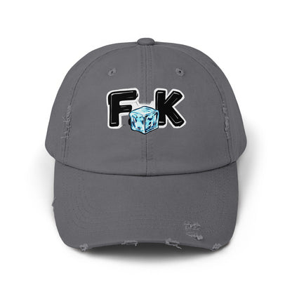 Cool FK Graphic Distressed Dad Hat Trendy Cap product