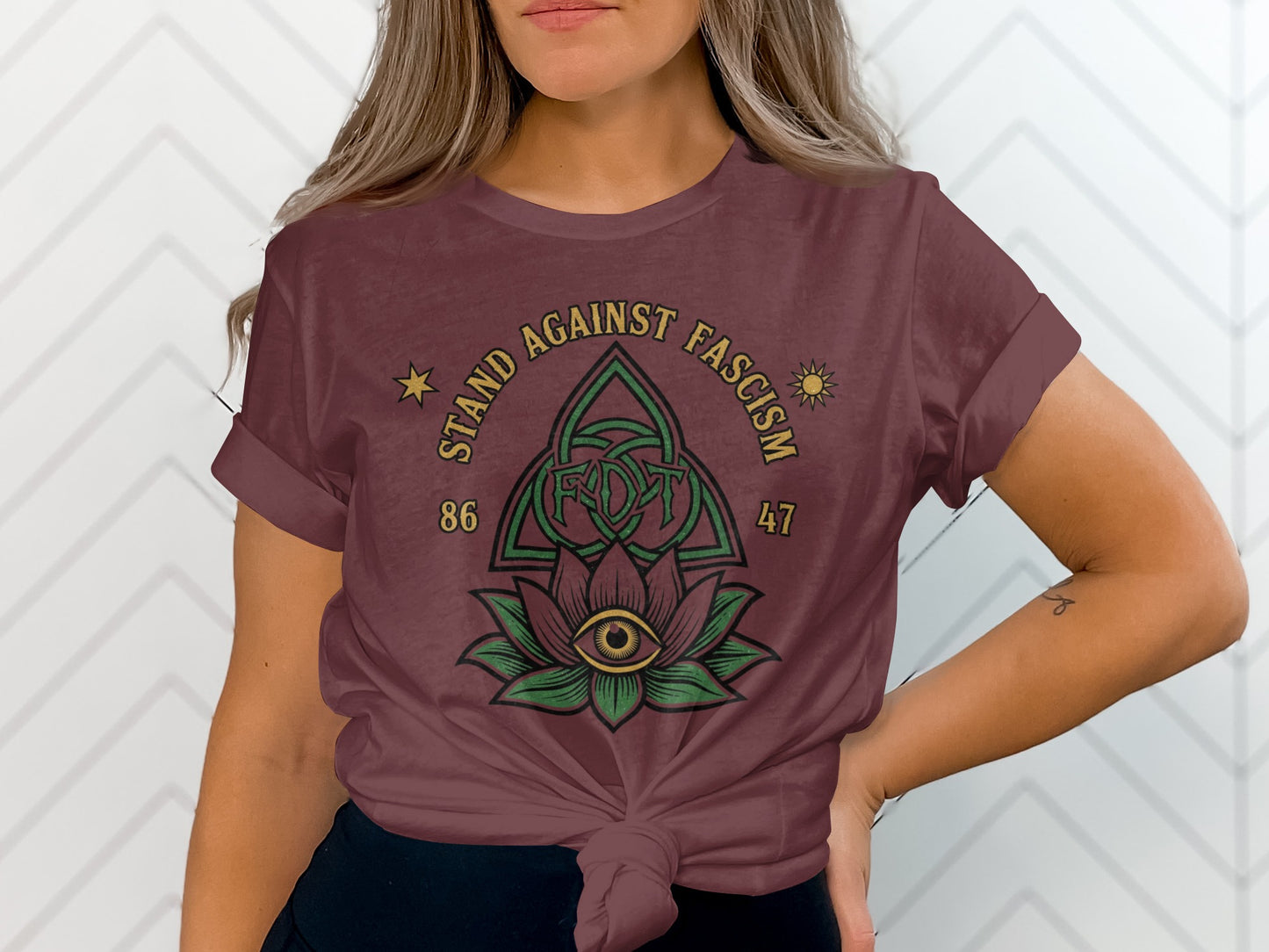 Stand Against Fascism Eye of Providence Shirt