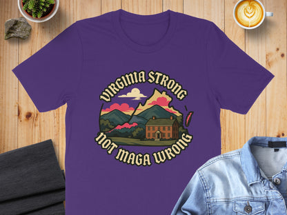 Virginia Strong Not Maga Wrong T-shirt product type