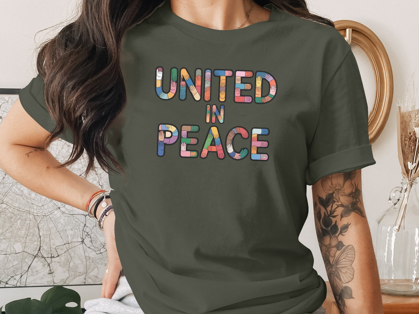 United in Peace Graphic Short Sleeve T-Shirt