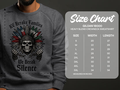 ICE Breaks Families We Break Silence Sweatshirt