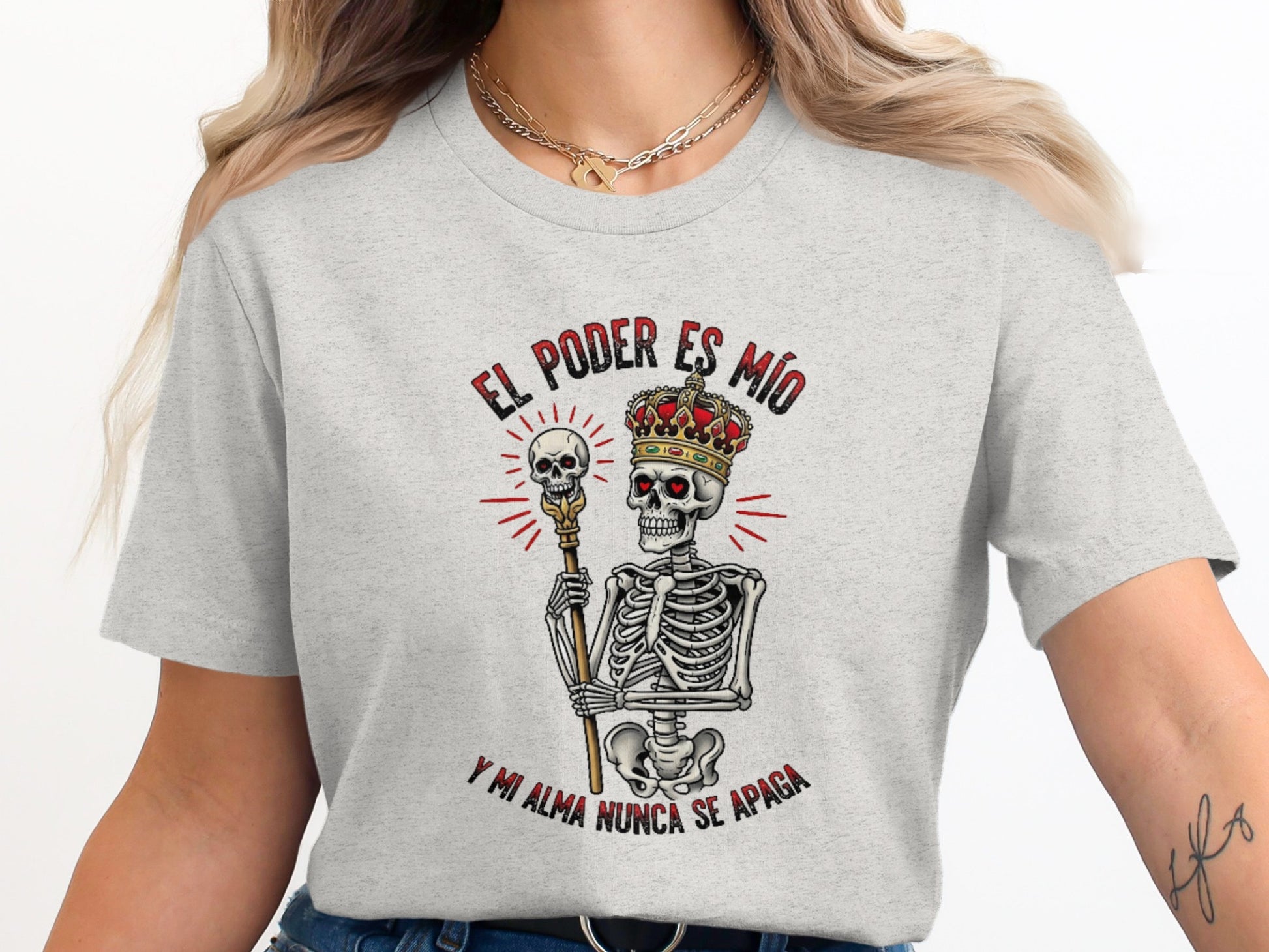 El Poder Es Mío Skeleton Graphic T-Shirt product