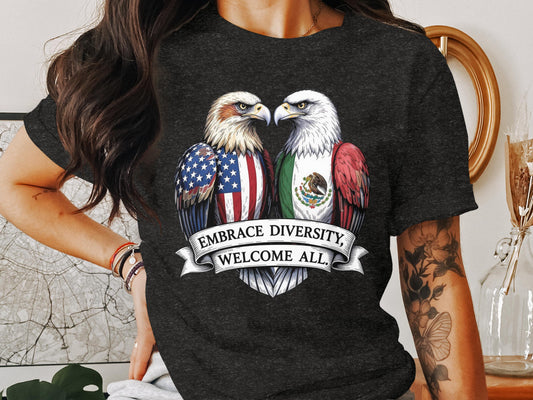 Embrace Diversity Welcome All O-neck T-shirt product type