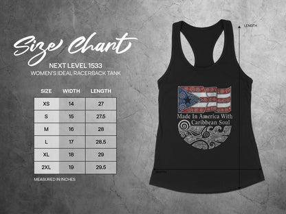 Made In America With Caribbean Soul Racerback Tank