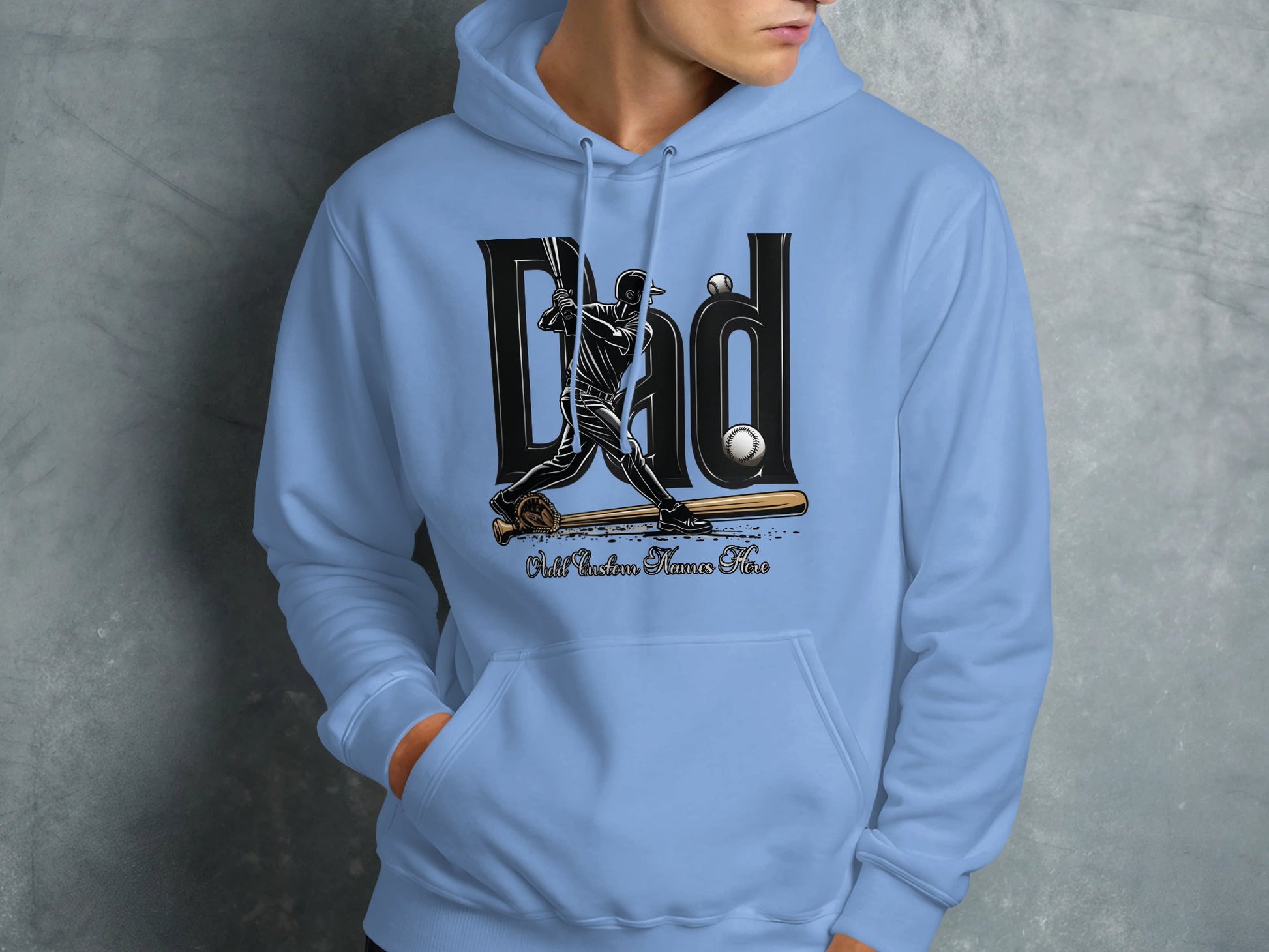 Dad Baseball Graphic Hoodie Cozy Comfortable Bot product