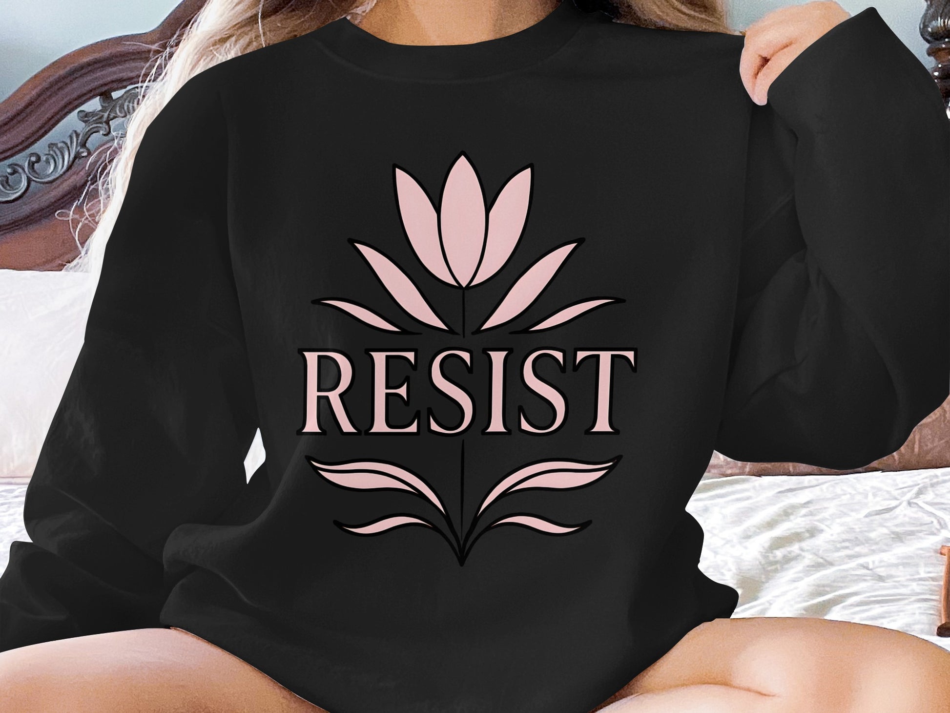 RESIST Floral Graphic Long Sleeve Shirt product