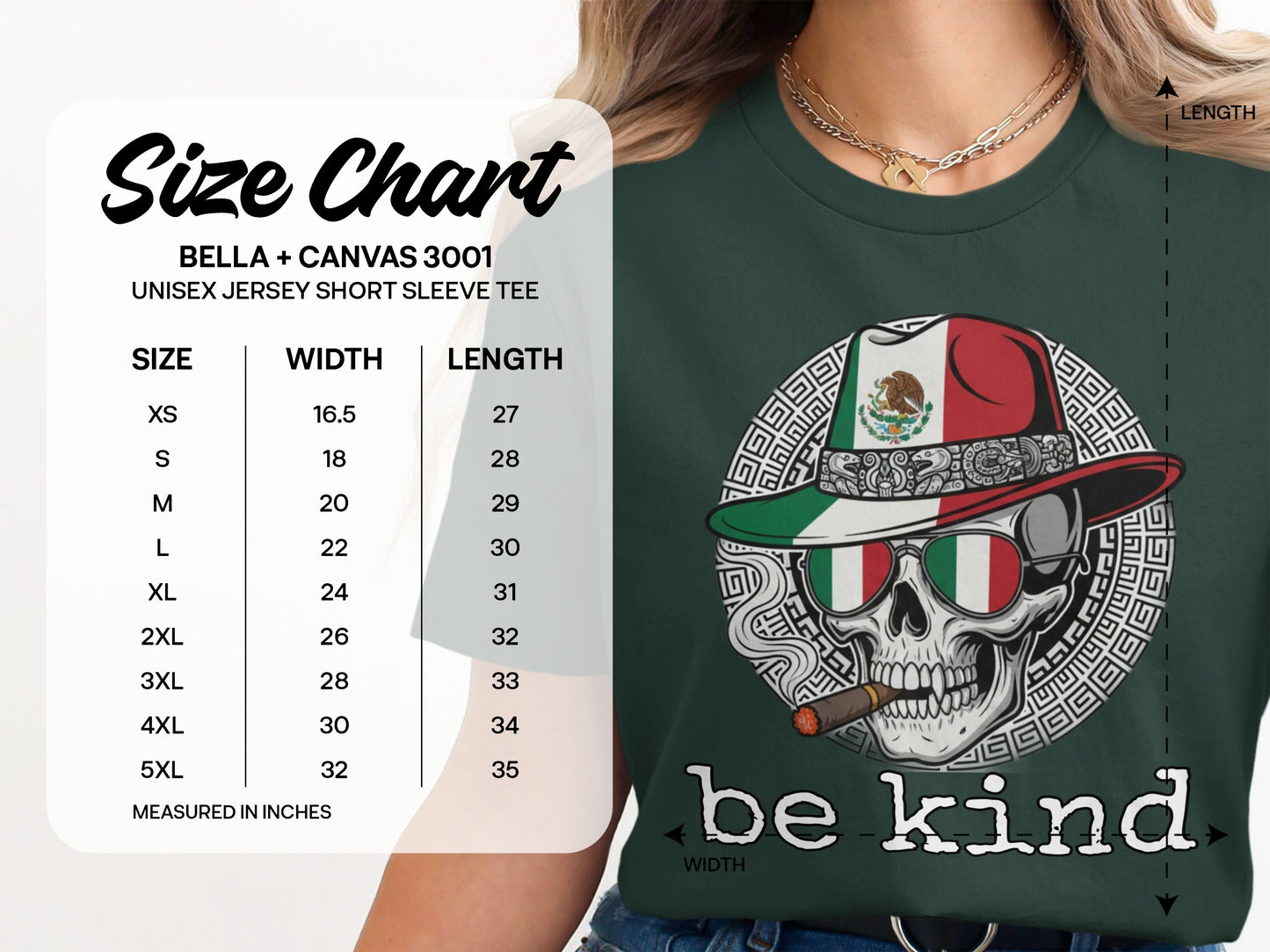 Festive Skull With Hat Design Be Kind Product