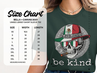 Festive Skull With Hat Design Be Kind Product