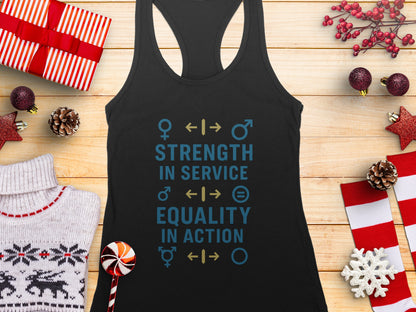 Strength Equality Message Tank Top