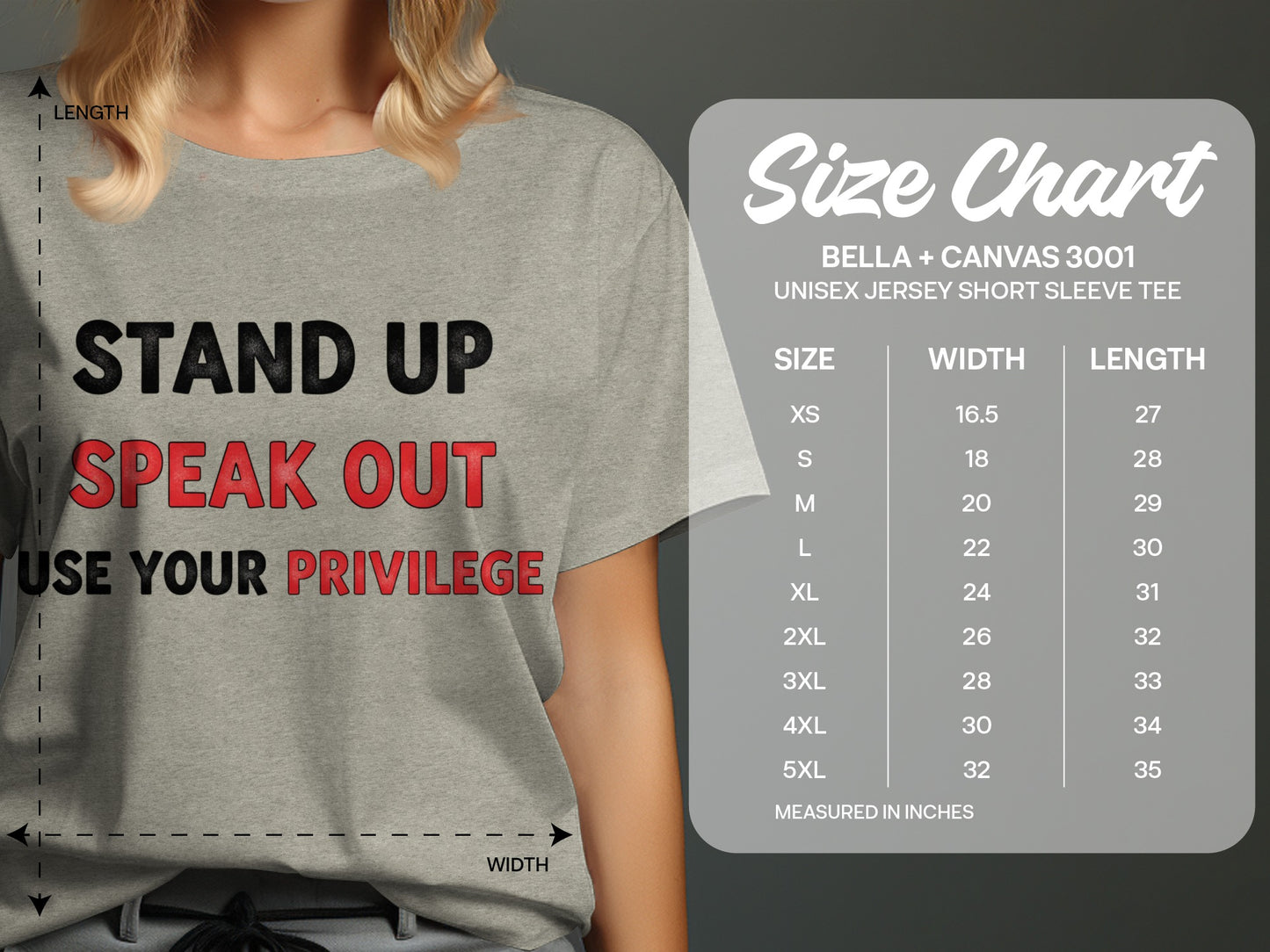 Stand Up Speak Out Use Your Privilege shirt