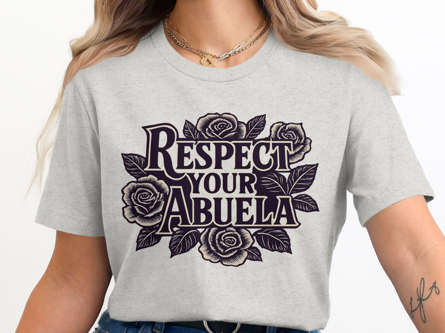 Respect Your Abuela Floral Graphic T-Shirt product
