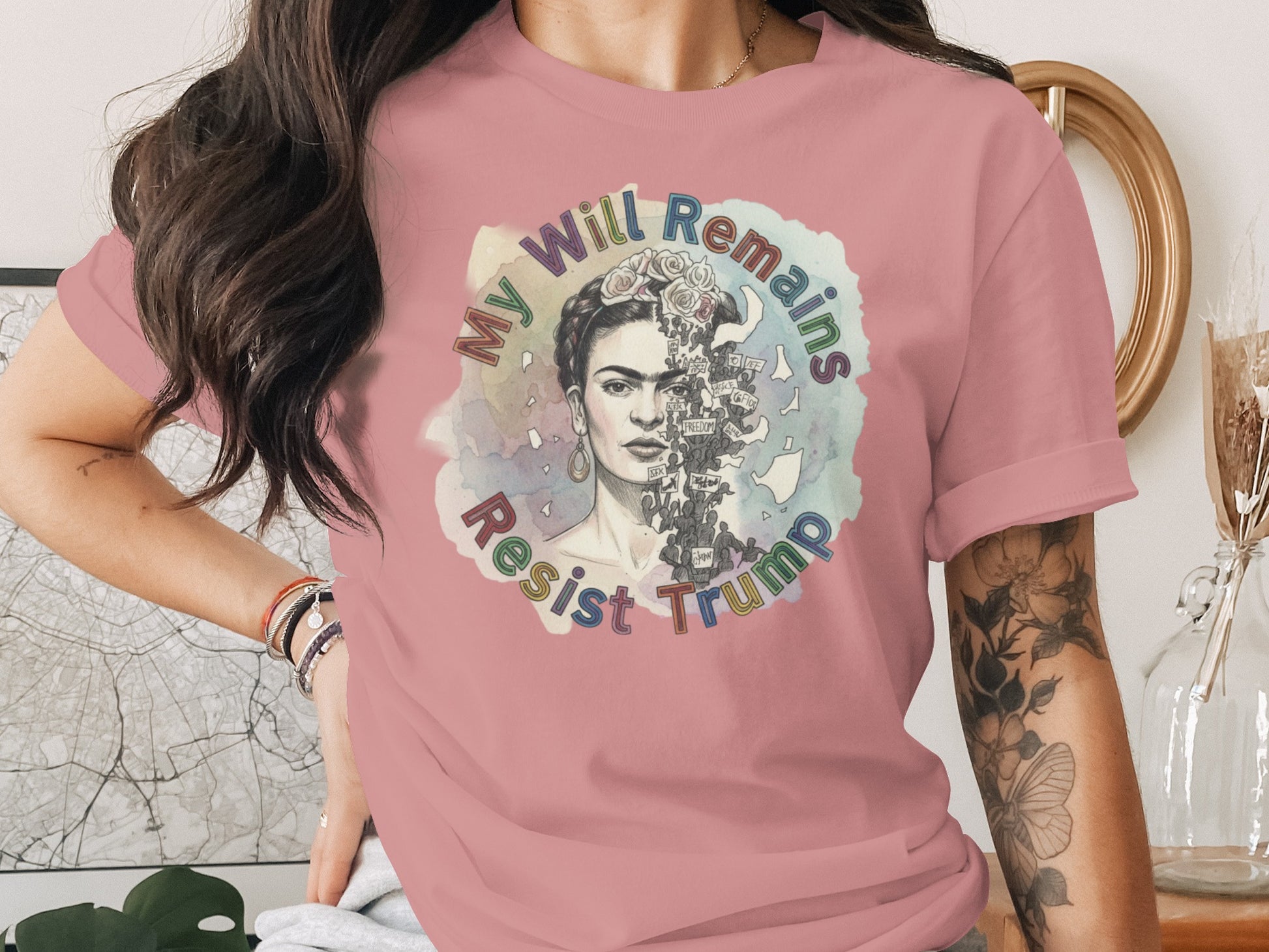 My Will Remains Resist Trump Graphic T-Shirt product type