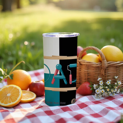 Personalized Dad Tumbler Outdoor Picnic Beverage Holder product