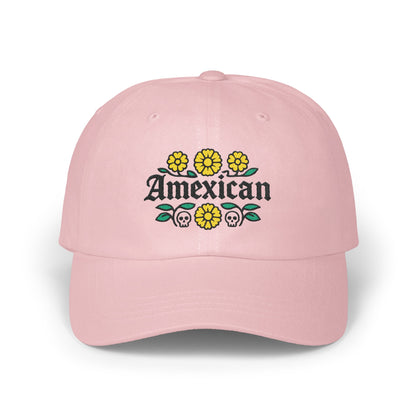 Amexican Floral Skull Pink Baseball Cap product