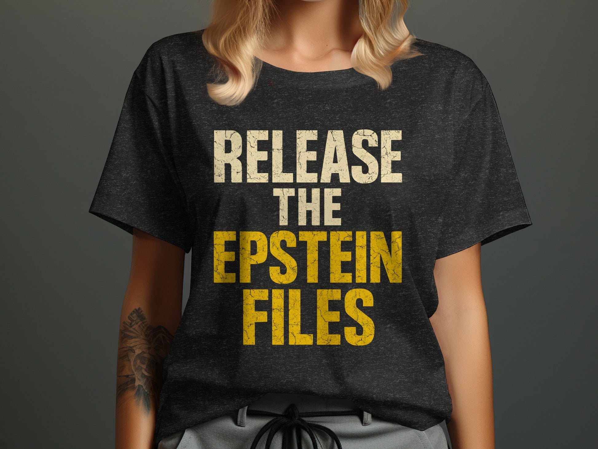 Release The Epstein Files Statement Shirt product type