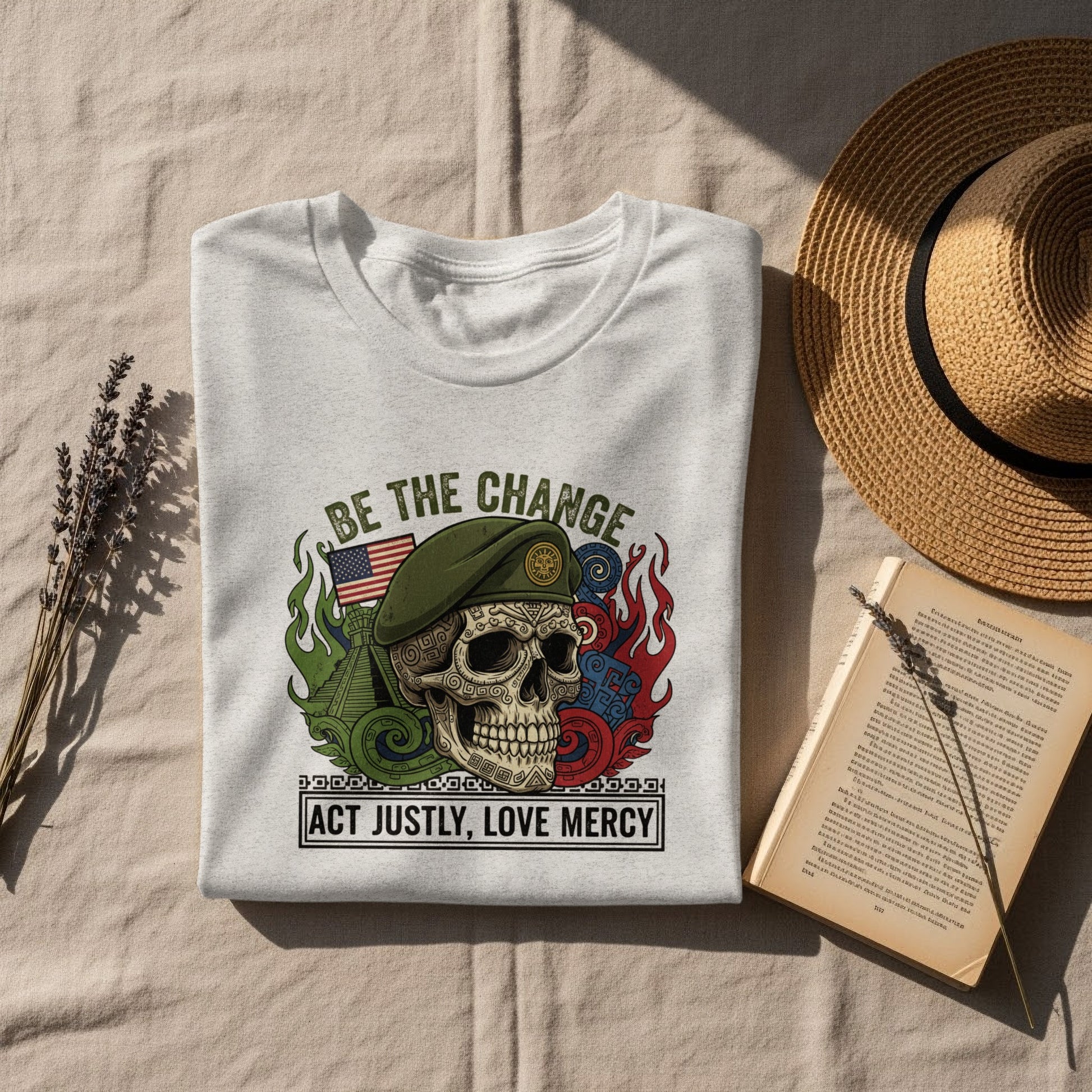 Be the Change Act Justly Love Mercy Skull product