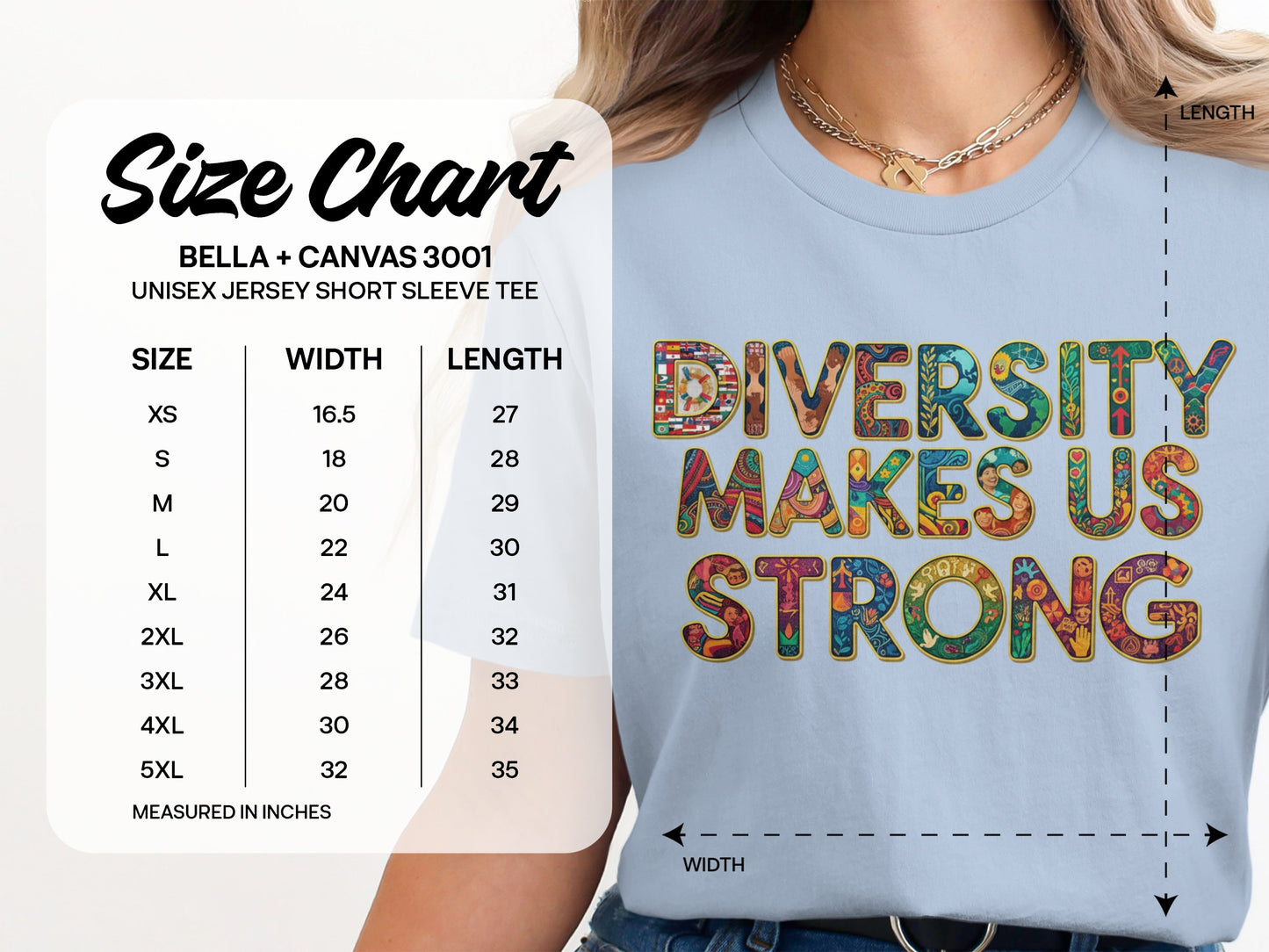 Diversity Makes Us Strong Short Sleeve Tee