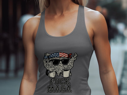 Patriotic Cartoon Statement Tank Top Product