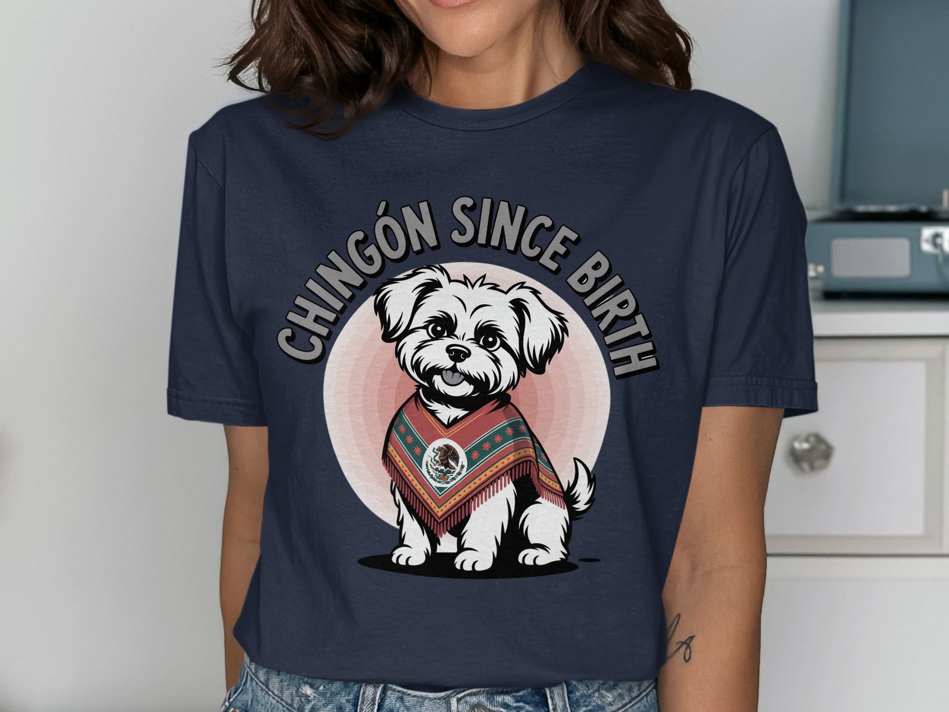 Chingón Since Birth Adorable Dog Graphic T-Shirt product