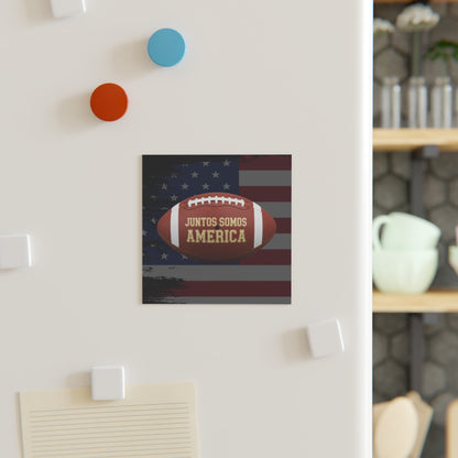 Juntos Somos America Football Magnet for Fridge Office Decor