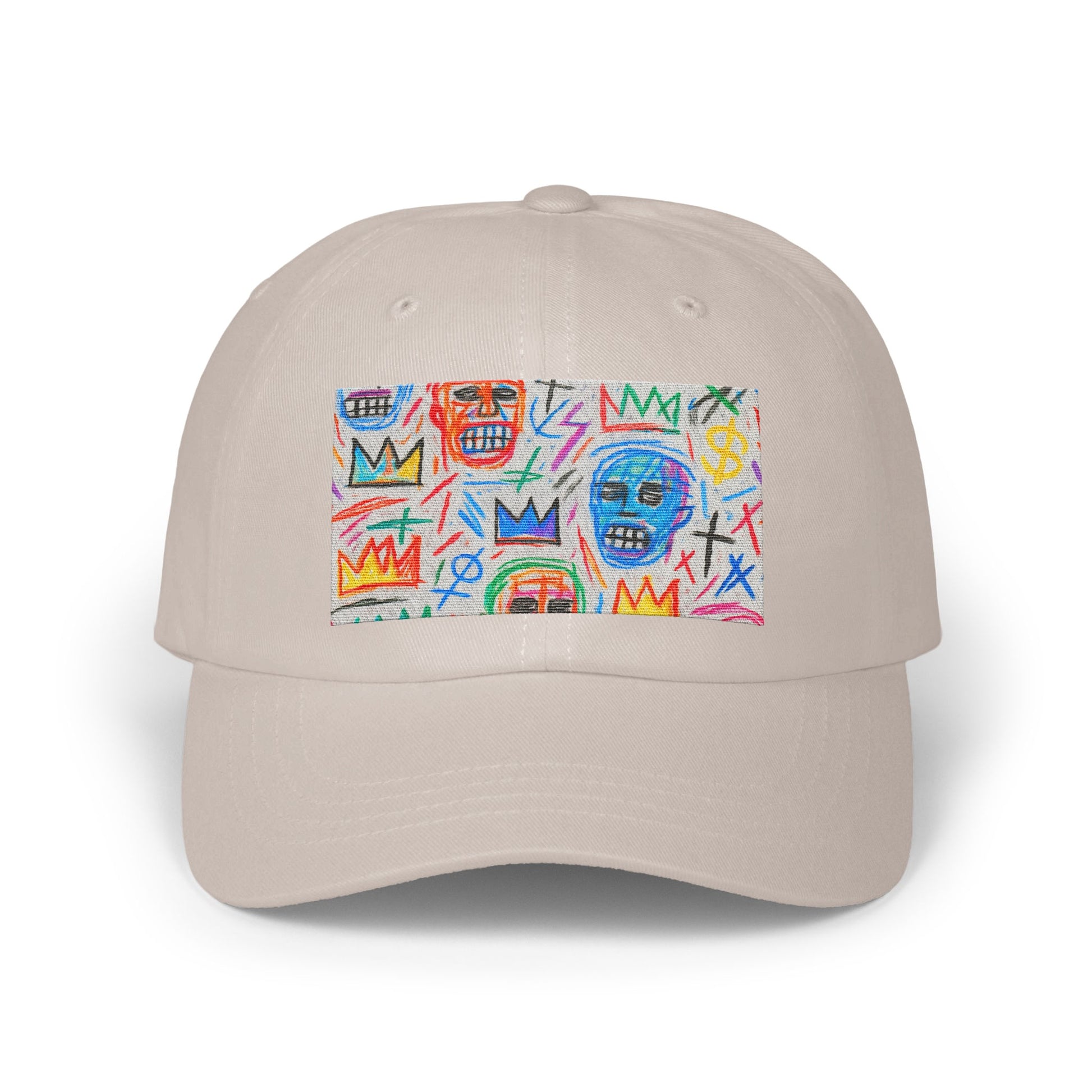 Colorful Abstract Faces Artwork Print Hat product type