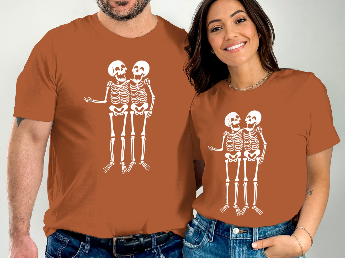 Matching Skeleton Couple Halloween T-shirt product type