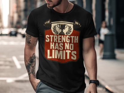 Strength Has No Limits Trophy Graphic T-shirt
