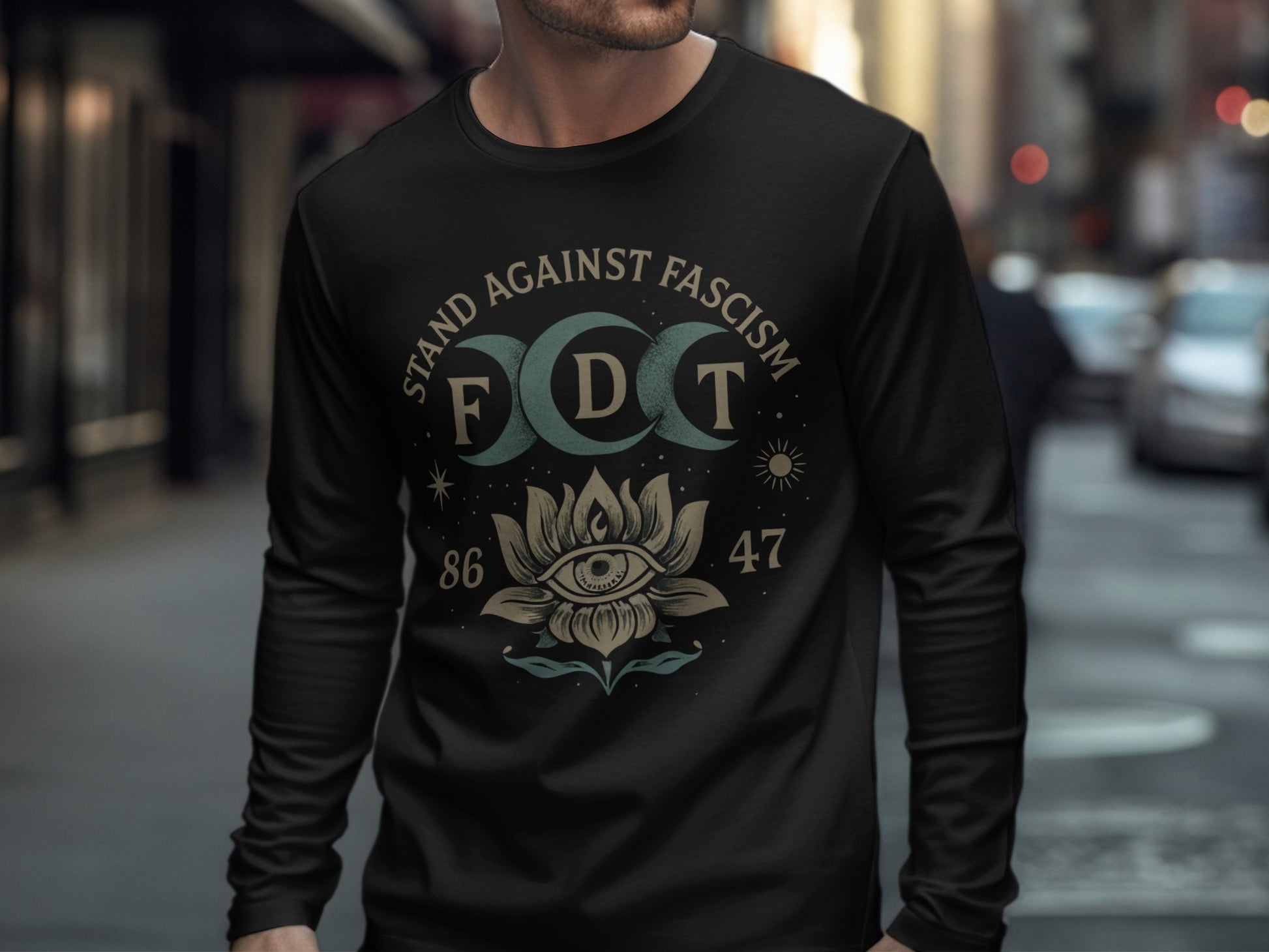 Stand Against Fascism Eye Graphic FDT Shirt