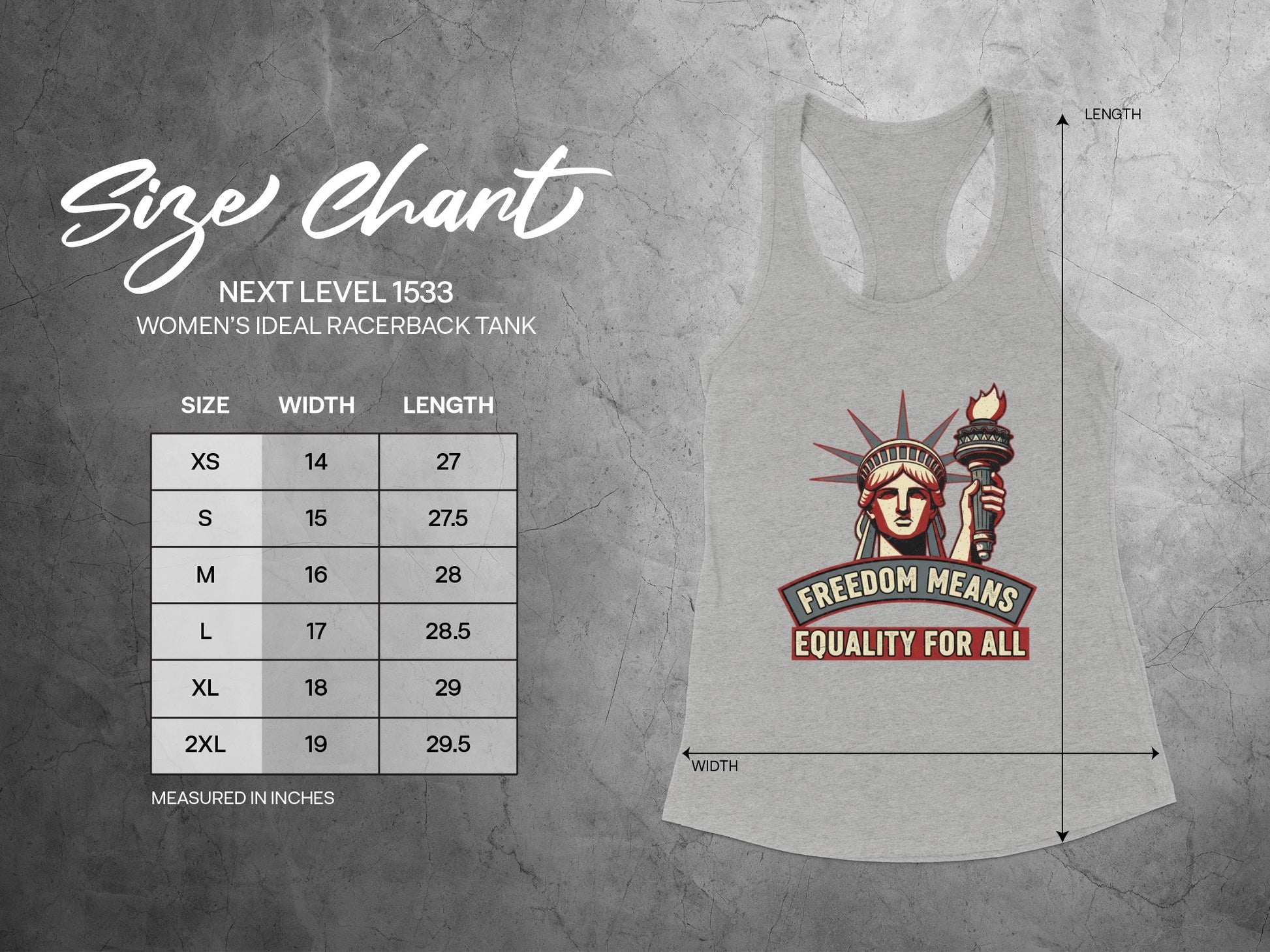 Freedom Means Equality for All Ideal Racerback Tank