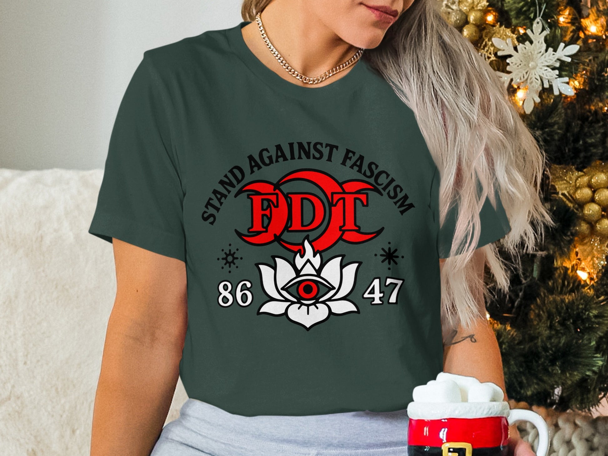 Stand Against Fascism FDT 86 47 Graphic Tee