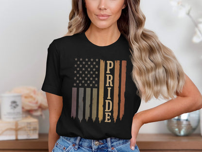 Pride USA Flag Design Graphic T-Shirt product type