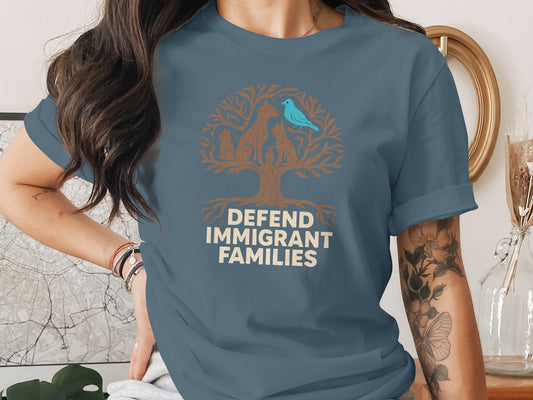 Defend Immigrant Families Tree Graphic Tee