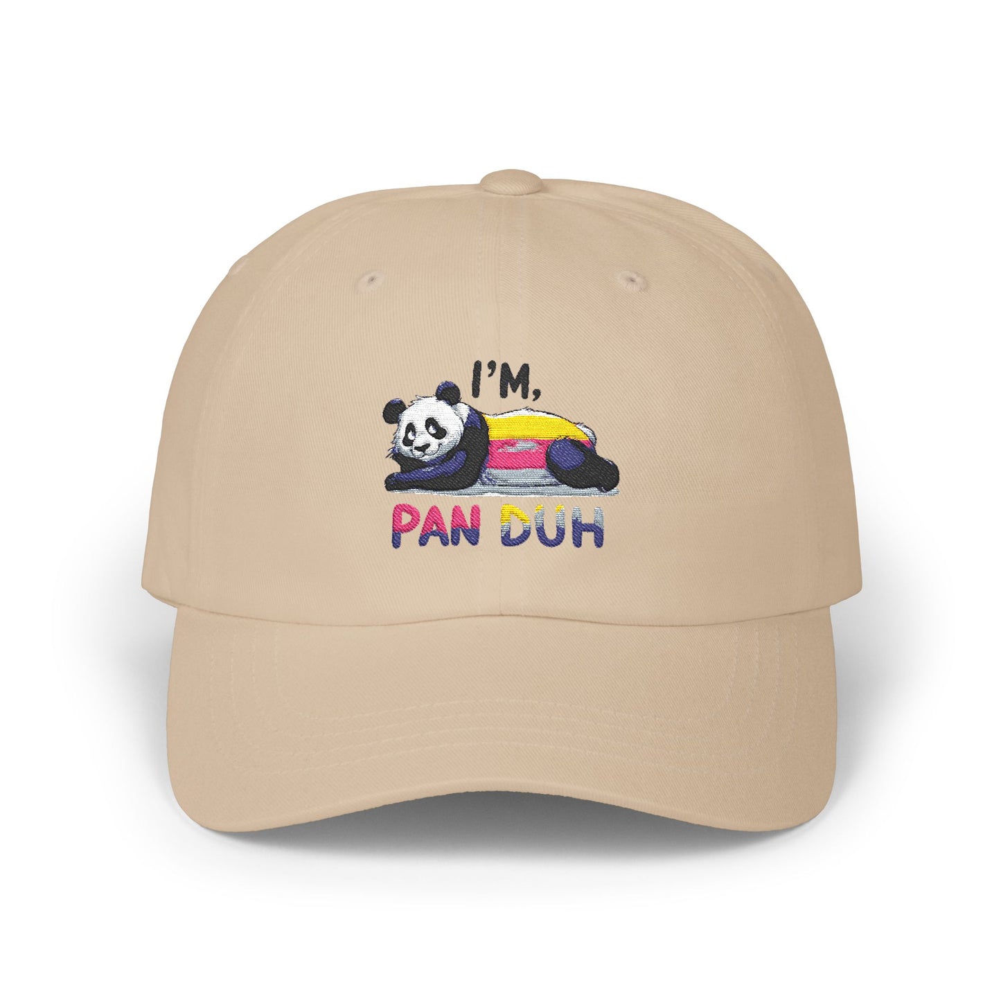 Panda Cap with Cute Quote, Perfect Gift Hat for Casual Outings, Unique Accessory, Trendy Cap