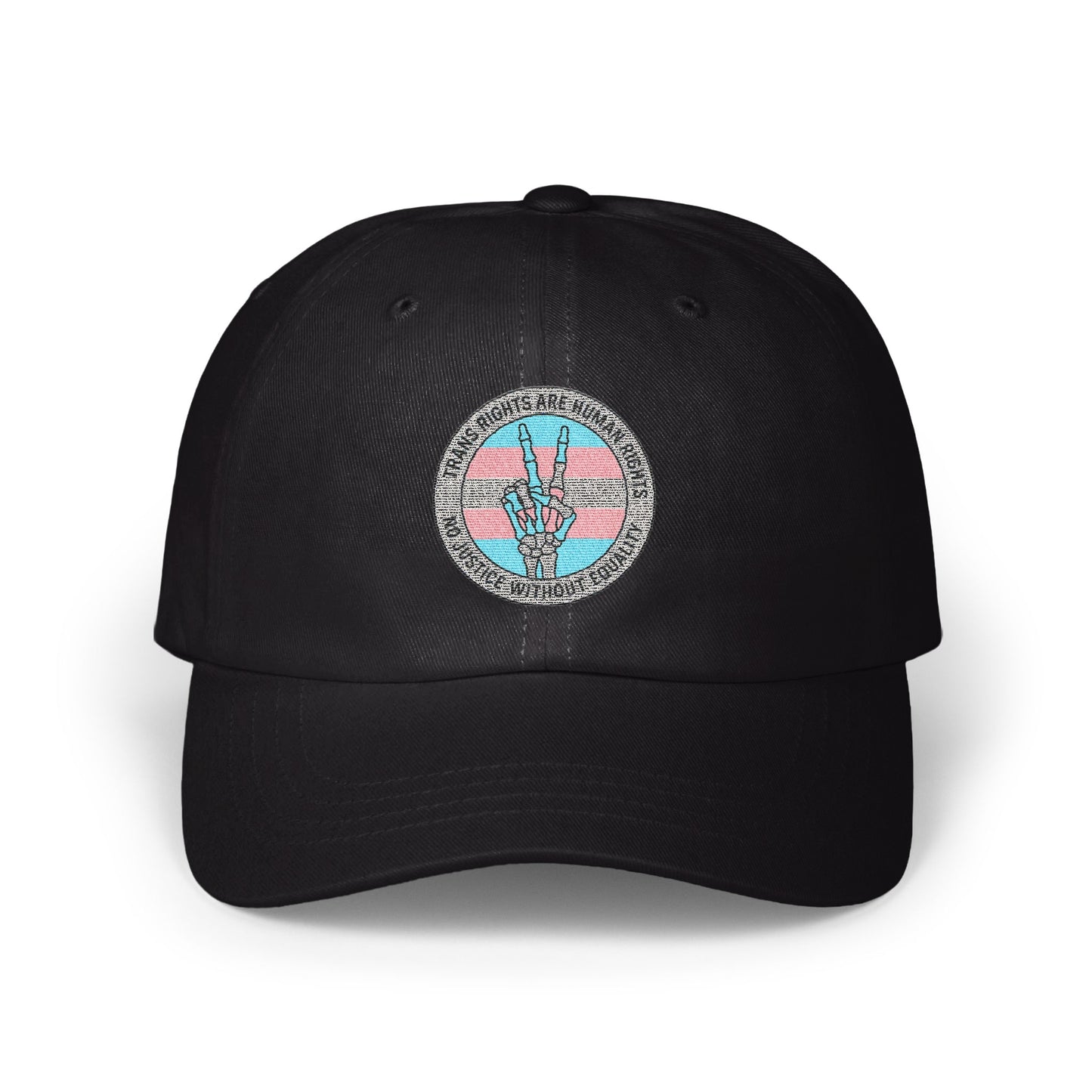 Trans Rights Are Human Rights Black Baseball Cap product